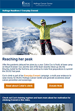 screenshot of hollings headlines everyday everest newsletter april 2021