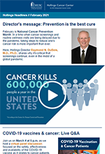 screenshot of hollings headlines newsletter february 2021