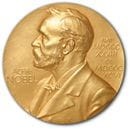 gold Nobel Prize medallion