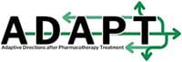 logo that says ADAPT adaptive diretions after pharmacotherapy treatment with arrows pointing in multiple directions