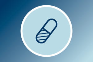 pain management icon showing a pill
