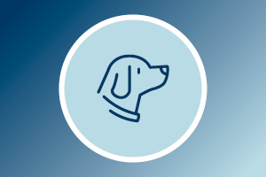 icon of a dog's head
