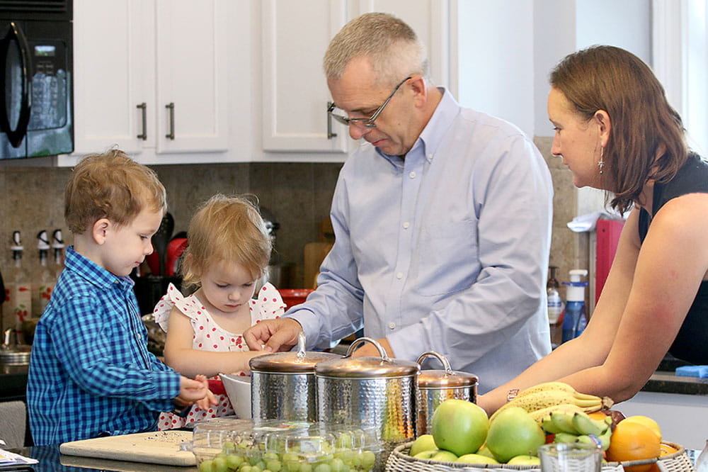 Dr. David Turner, Dr. Victoria J. Findlay and their children, Samuel and Charlotte. 