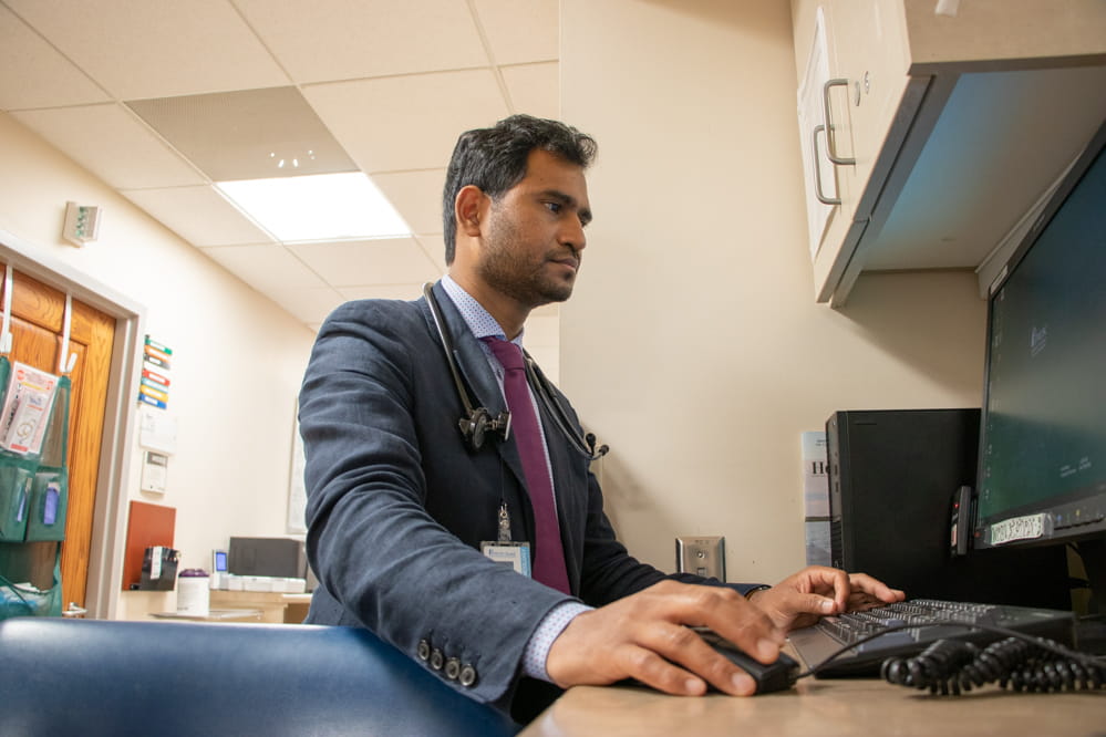 James Deer speaks with Dr. Praneeth Baratam