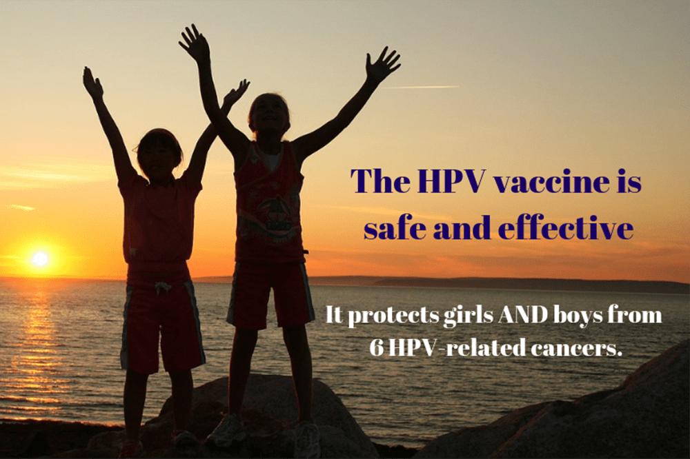 The HPV vaccine helps to prevent six HPV-related cancers in men and women.