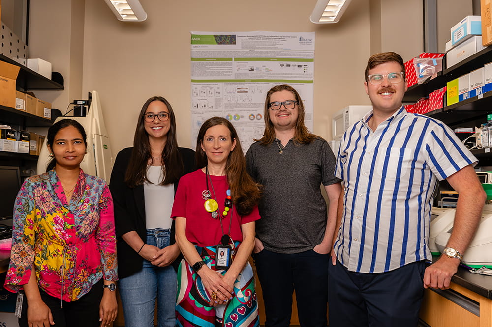 group photo of members of the Guglietta Lab investigating colorectal cancer