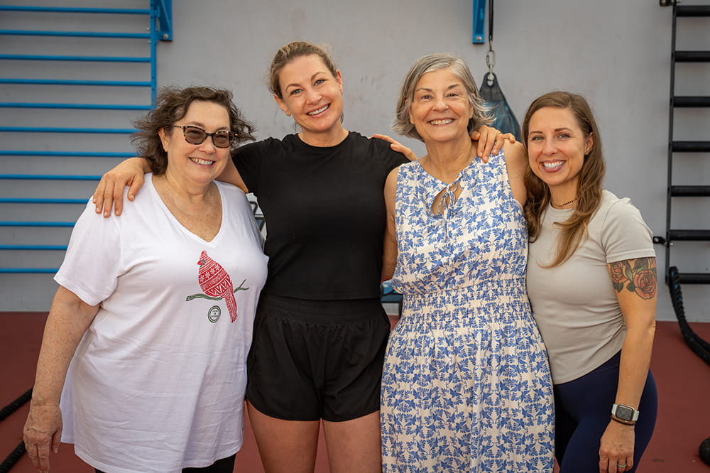 group photo of four women